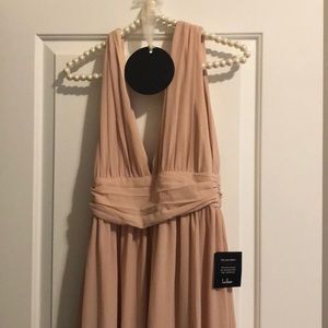 Blush dress from Lulus